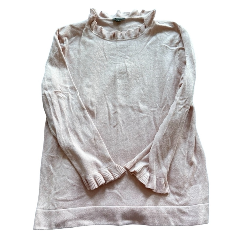 Ann Taylor XL Light Pink Long Sleeve Sweater
